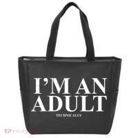 I'm An Adult Technically Funny Birthday Gift Tote Bag thumb 0
