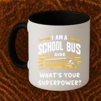 I Am A School Bus Aide Funny Back To School Bus Driver Gift Coffee Mug thumb 2