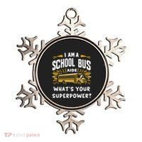 I Am A School Bus Aide Funny Back To School Bus Driver Gift Ornament thumb 0