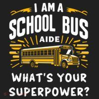 I Am A School Bus Aide Funny Back To School Bus Driver Gift Golf Towel thumb 3
