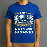 I Am A School Bus Aide Funny Back To School Bus Driver Gift T-Shirt thumb 3