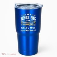 I Am A School Bus Aide Funny Back To School Bus Driver Gift Tumbler thumb 0