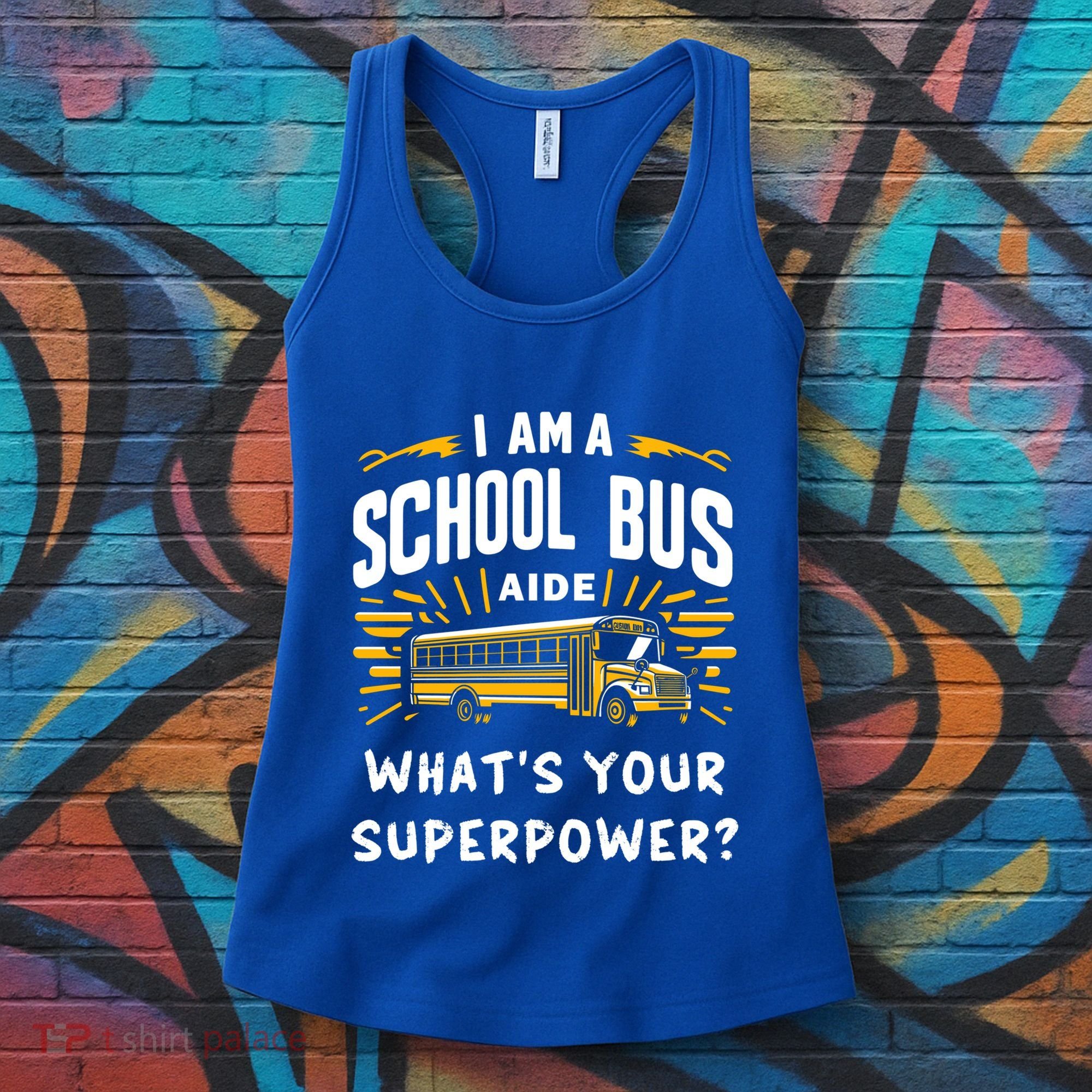 I Am A School Bus Aide Funny Back To School Bus Driver Gift Women's Tank Top