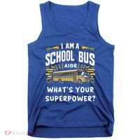 I Am A School Bus Aide Funny Back To School Bus Driver Gift Tank Top thumb 0