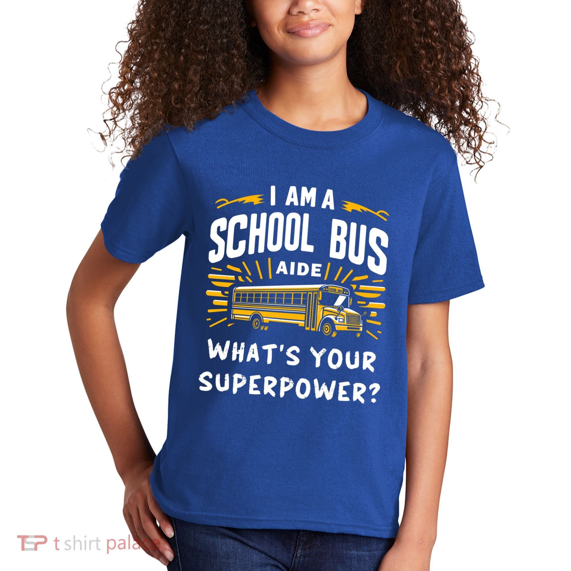 I Am A School Bus Aide Funny Back To School Bus Driver Gift Kids T-Shirt