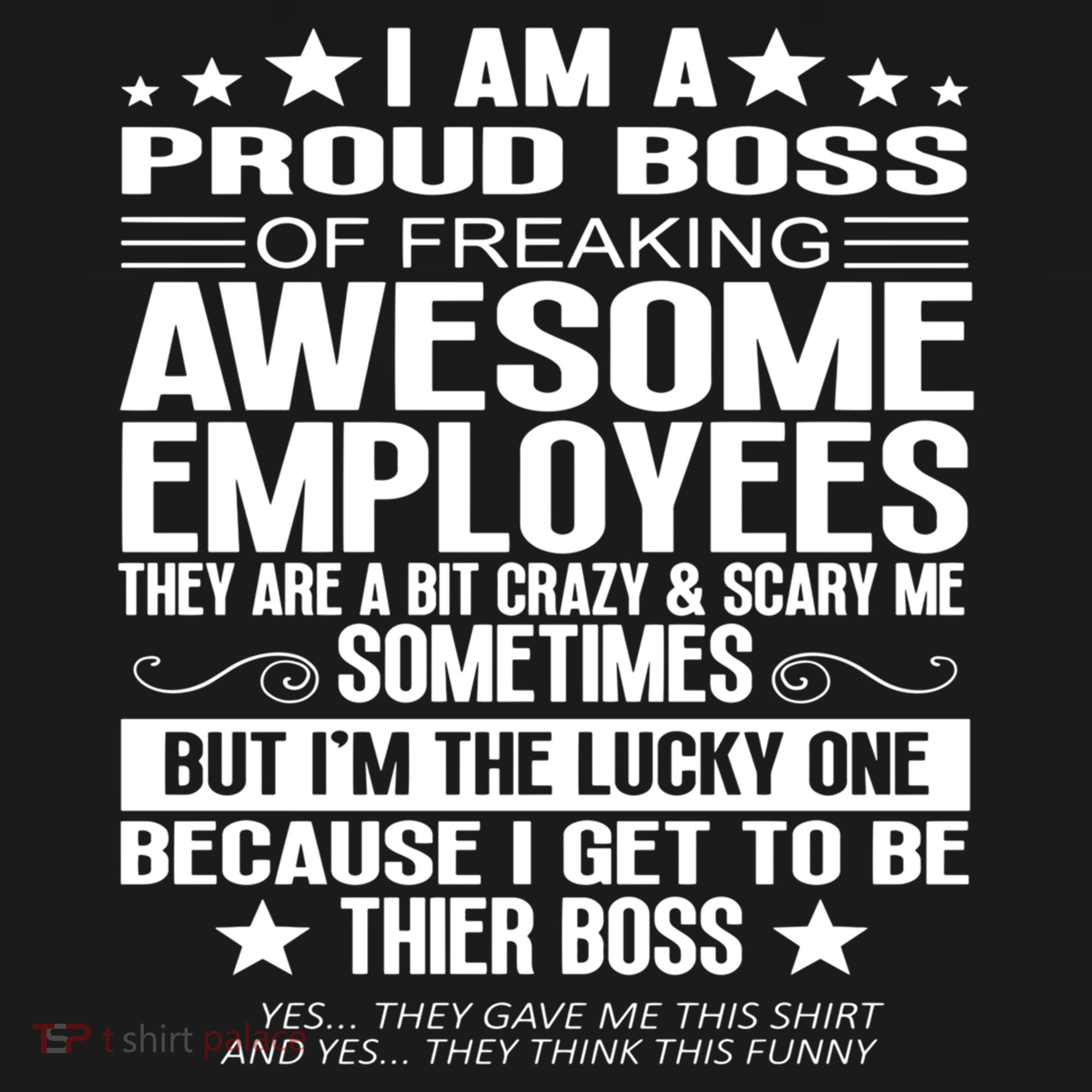 I Am A Proud Boss Of Freaking Awesome Employees Funny Boss Gift Ornament