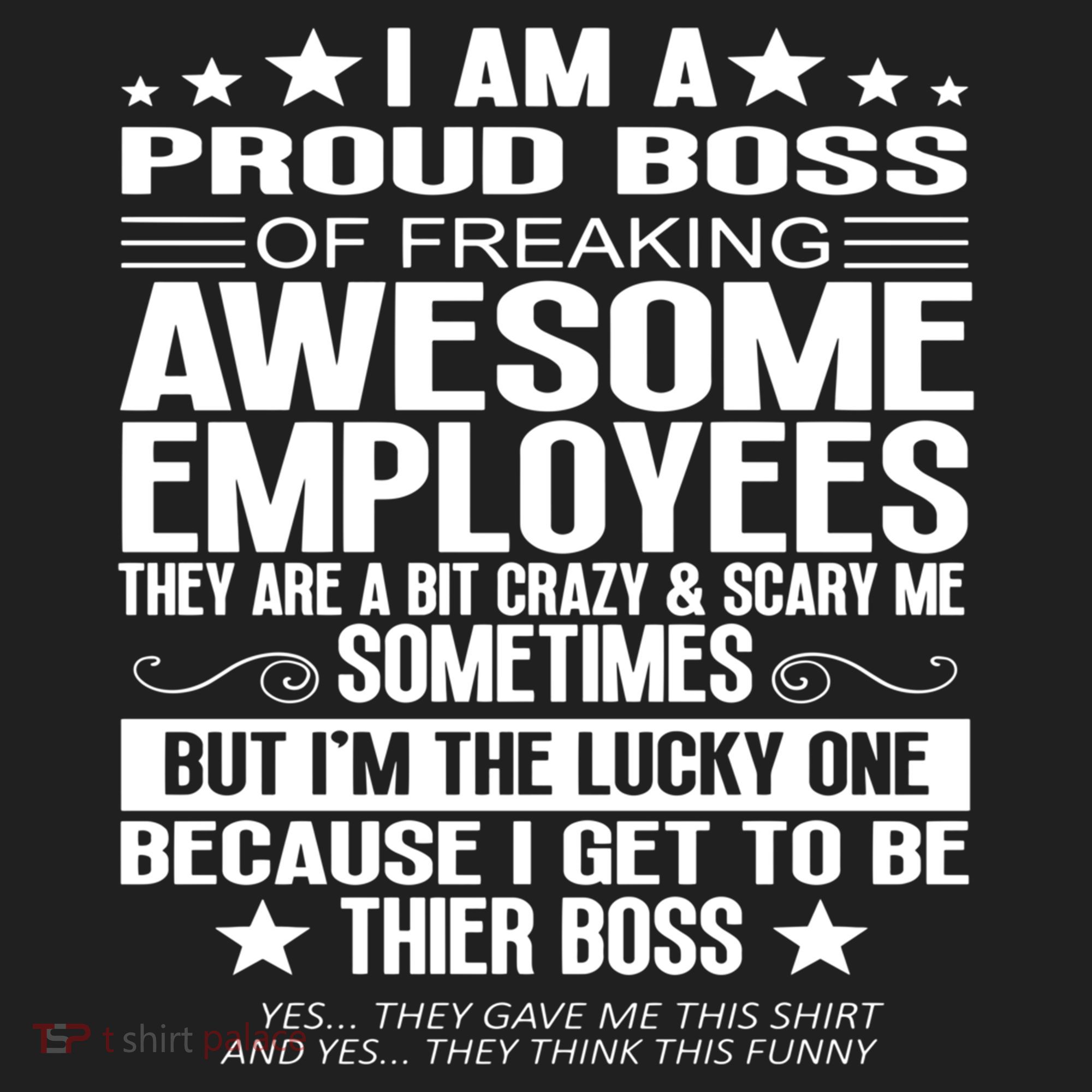 I Am A Proud Boss Of Freaking Awesome Employees Funny Boss Gift Golf Towel