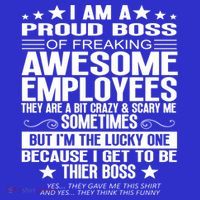 I Am A Proud Boss Of Freaking Awesome Employees Funny Boss Gift Tote Bag thumb 4