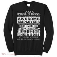 I Am A Proud Boss Of Freaking Awesome Employees Sweatshirt thumb 0
