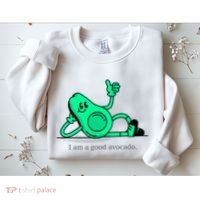 I Am A Avocado Funny Family Gifts Selfie Sweatshirt thumb 2