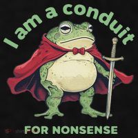 I Am A Conduit For Nonsense Funny Frog Ladies PosiCharge Tri-Blend Wicking Tank thumb 2