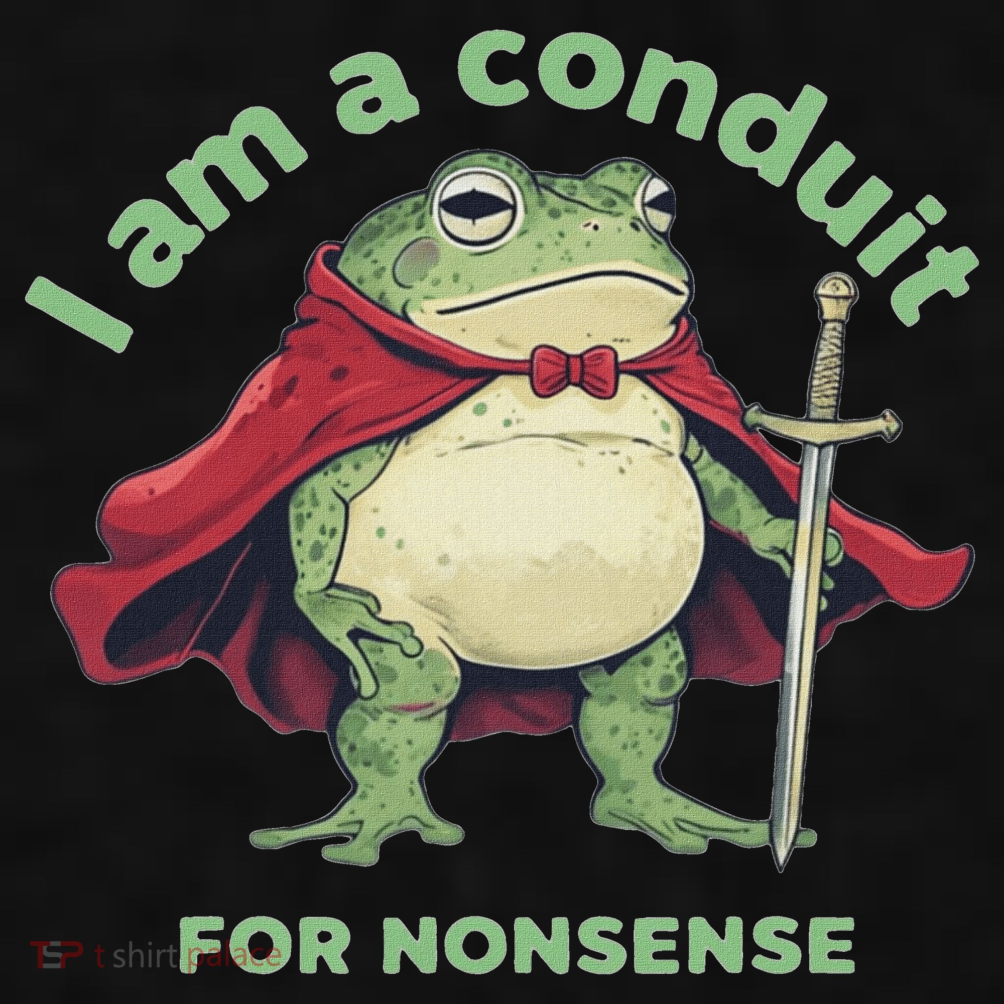 I Am A Conduit For Nonsense Funny Frog Ladies PosiCharge Tri-Blend Wicking Tank