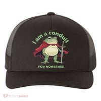 I Am A Conduit For Nonsense Funny Frog Yupoong Adult 5-Panel Trucker Hat thumb 0