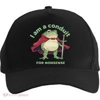 I Am A Conduit For Nonsense Funny Frog Five-Panel Snapback Cap thumb 0