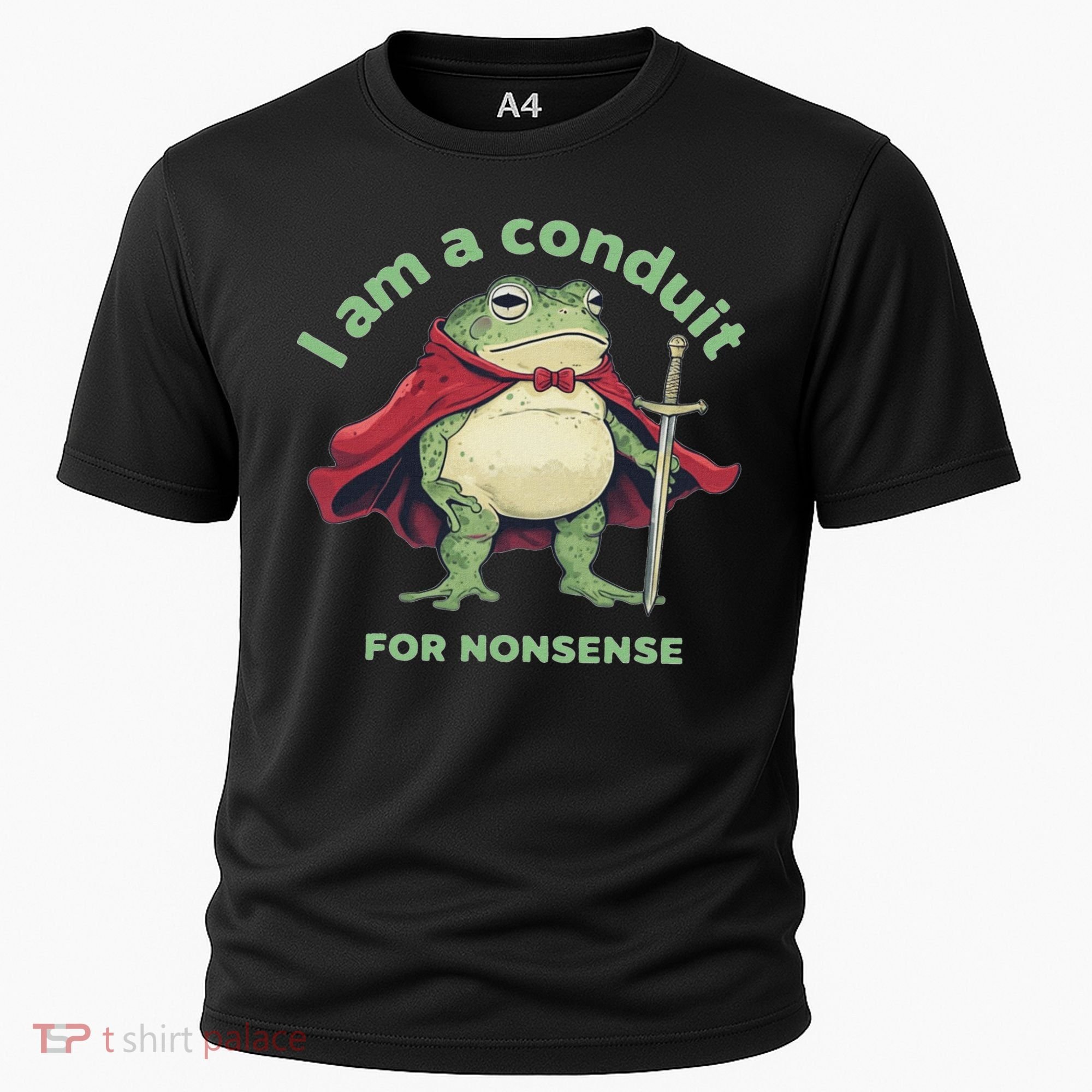I Am A Conduit For Nonsense Funny Frog Cooling Performance Crew T-Shirt