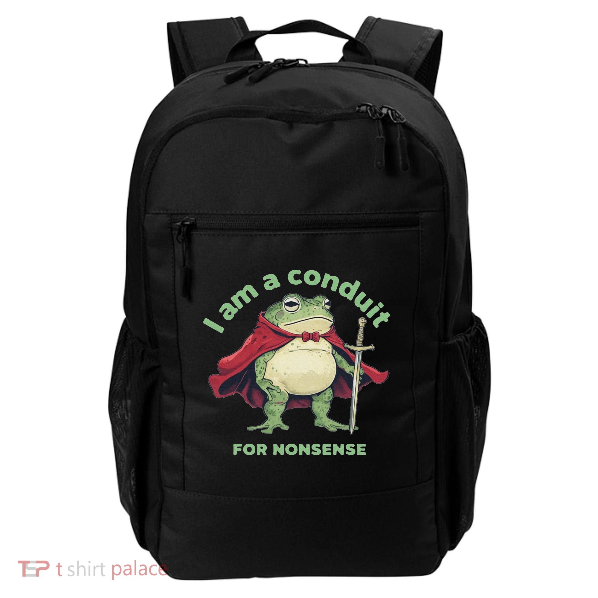 I Am A Conduit For Nonsense Funny Frog Backpack