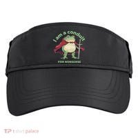 I Am A Conduit For Nonsense Funny Frog Adult Drive Performance Visor thumb 0