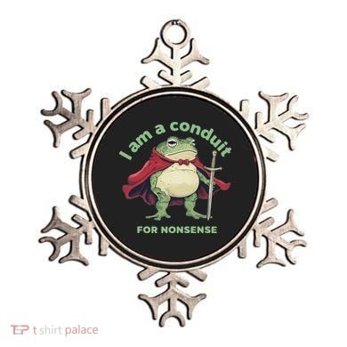 I Am A Conduit For Nonsense Funny Frog Ornament