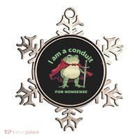 I Am A Conduit For Nonsense Funny Frog Ornament thumb 0