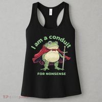 I Am A Conduit For Nonsense Funny Frog Women's Tank Top thumb 3