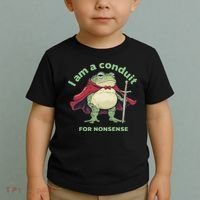I Am A Conduit For Nonsense Funny Frog Toddler T-Shirt thumb 2
