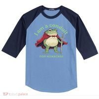 I Am A Conduit For Nonsense Funny Frog Raglan Baseball Sleeve Shirt thumb 0