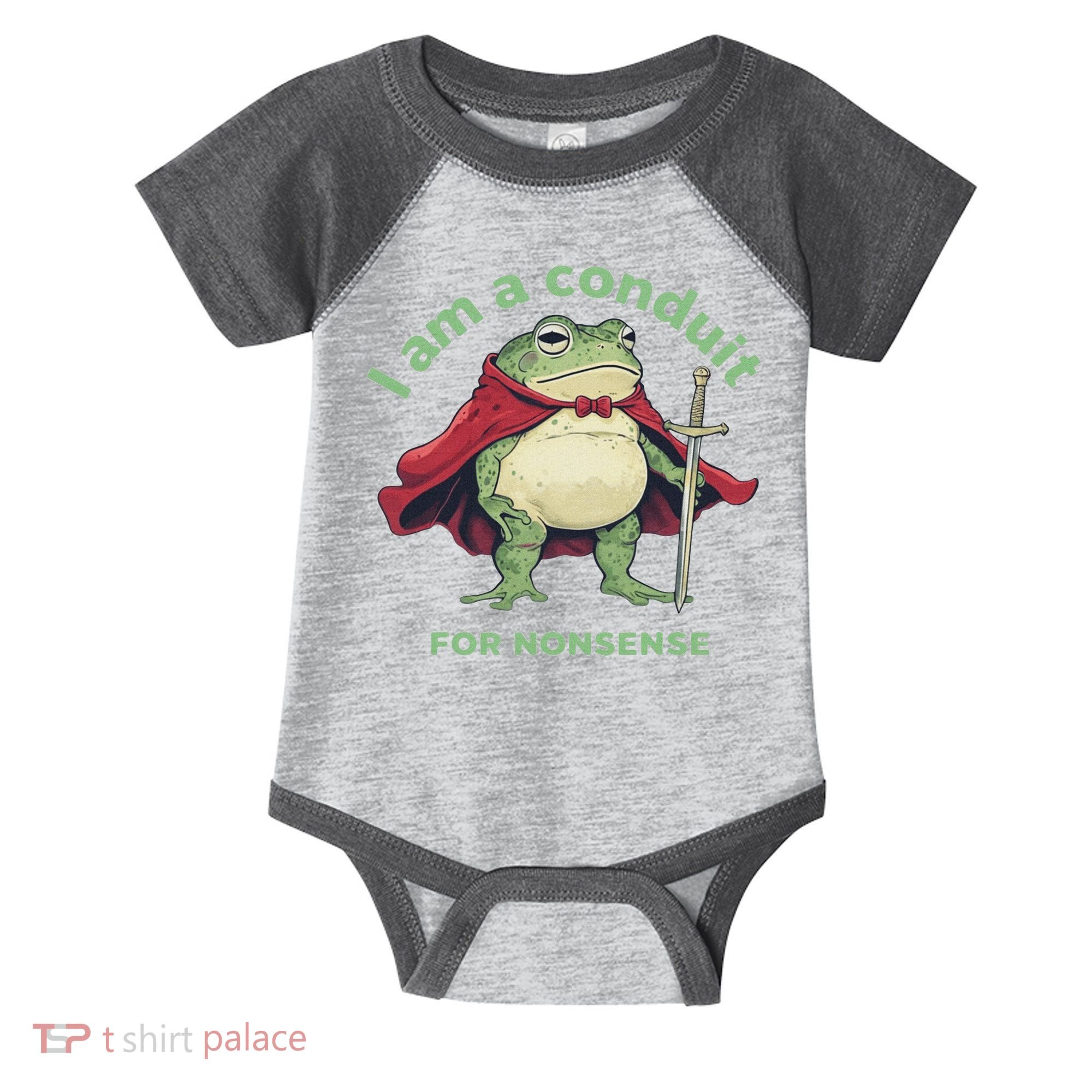 I Am A Conduit For Nonsense Funny Frog Infant Baby Jersey Bodysuit