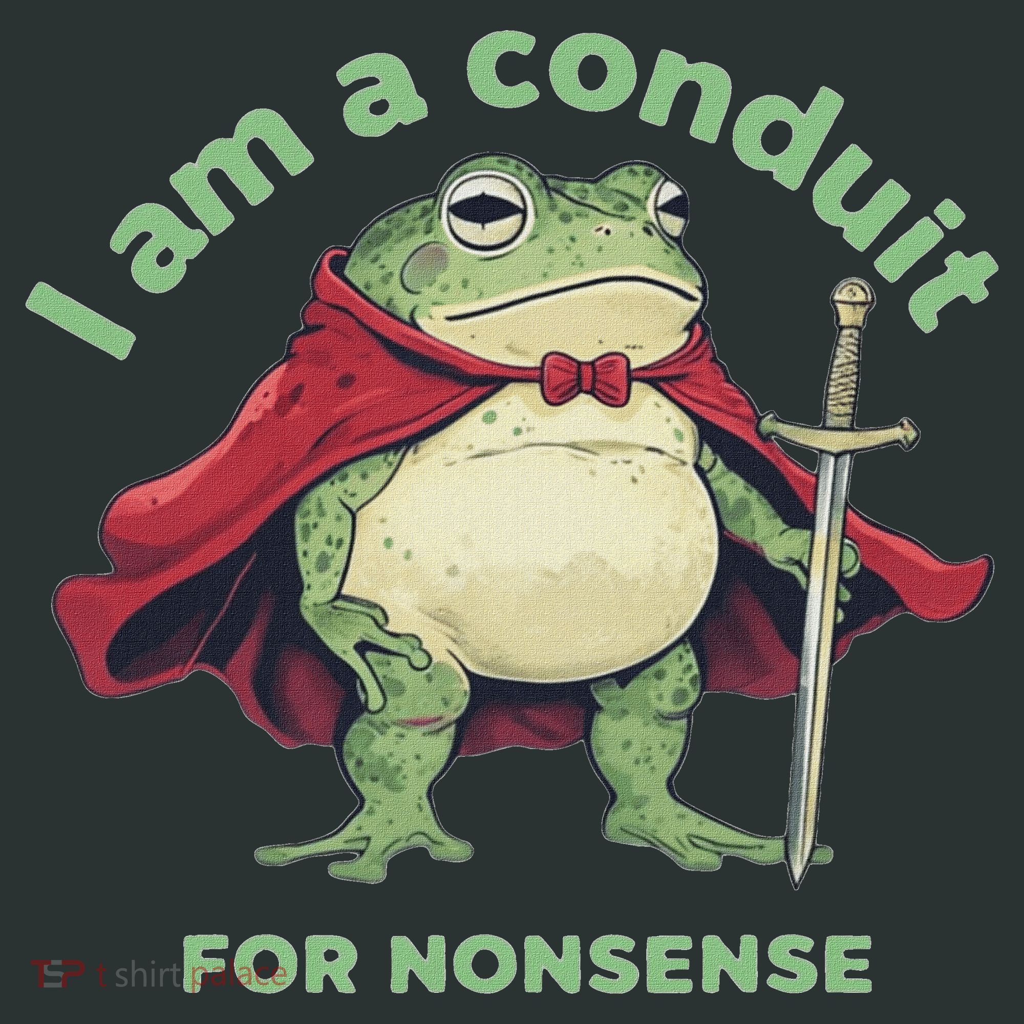 I Am A Conduit For Nonsense Funny Frog Infant Baby Jersey Bodysuit