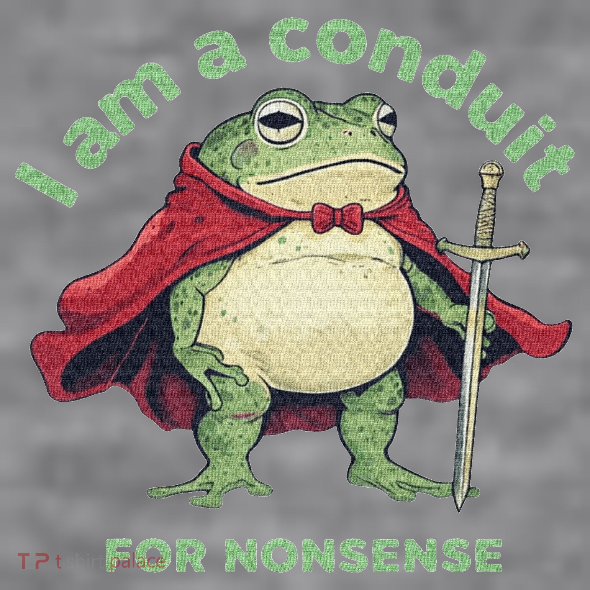 I Am A Conduit For Nonsense Funny Frog Women's Racerback Cropped Tank