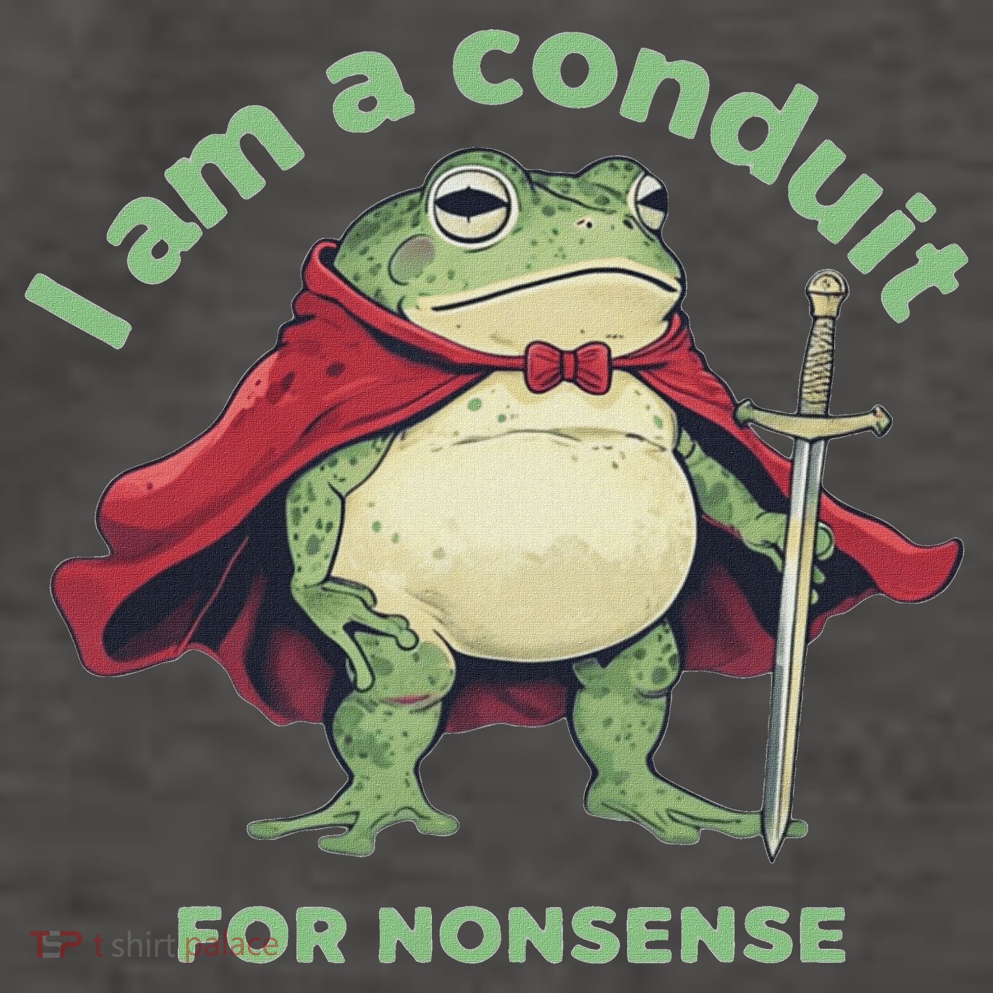 I Am A Conduit For Nonsense Funny Frog Vector Backpack