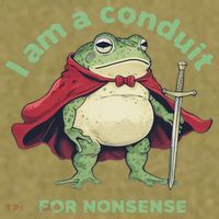 I Am A Conduit For Nonsense Funny Frog Garment-Dyed Women's Muscle Tee thumb 6
