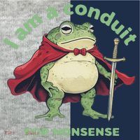 I Am A Conduit For Nonsense Funny Frog Kids Colorblock Raglan Jersey thumb 2