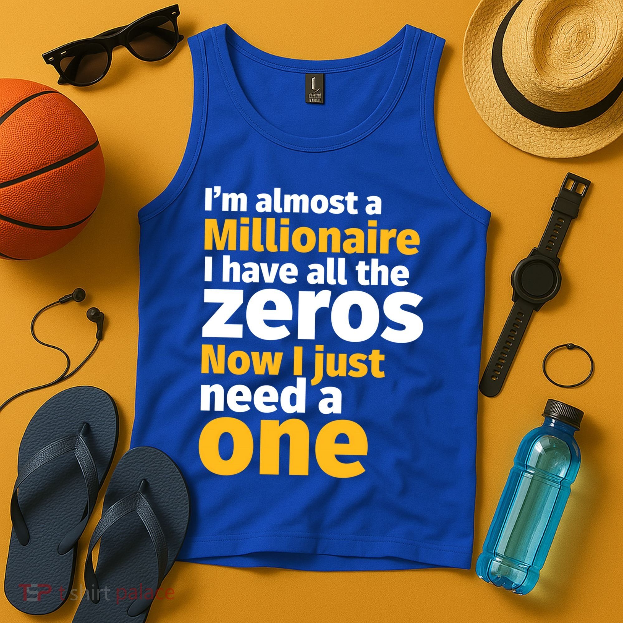 I'm Almost A Millionaire Funny Sarcastic Rich And Wealthy Gift Tank Top