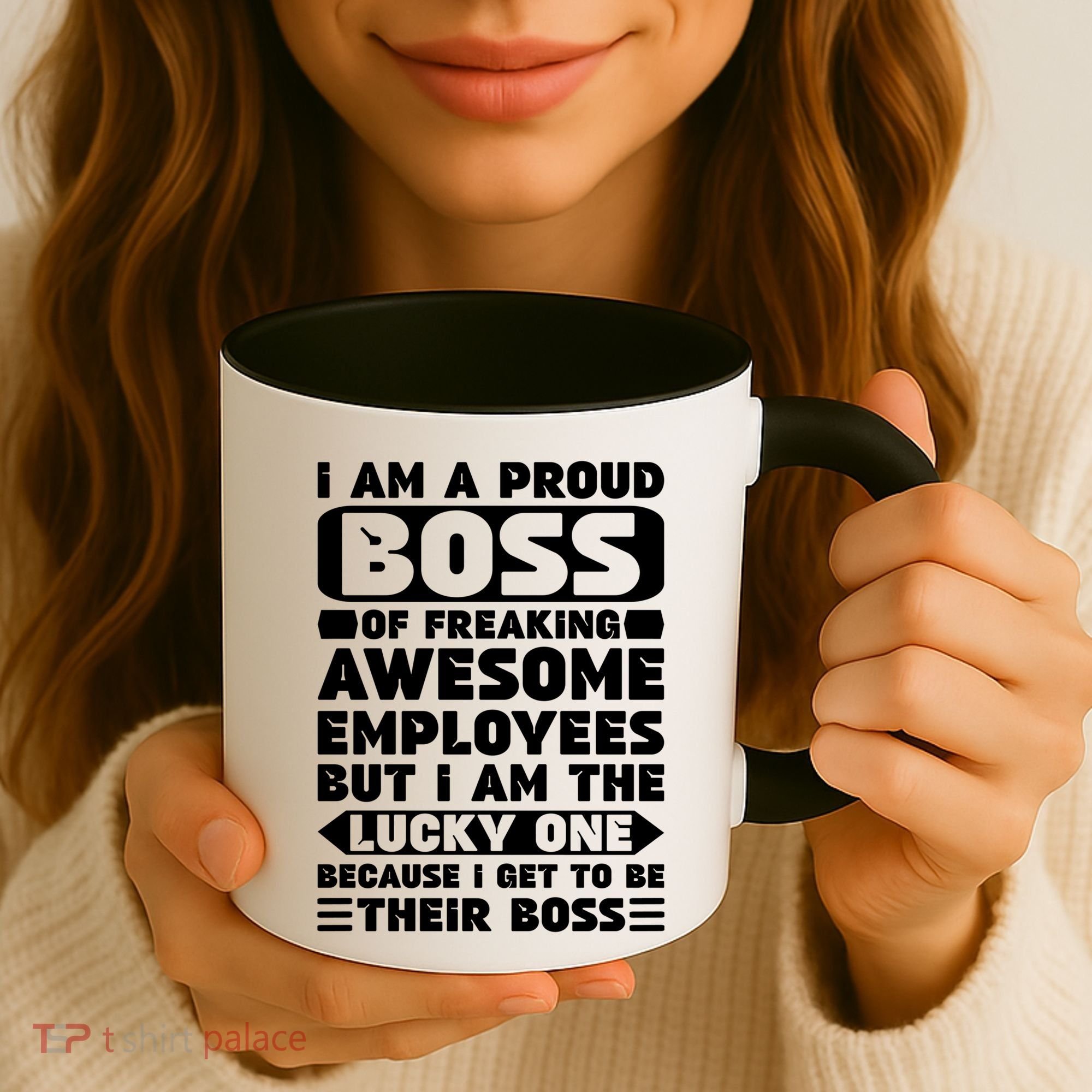 I Am A Proud Boss Of Freaking Awesome Employees Funny Gift Coffee Mug