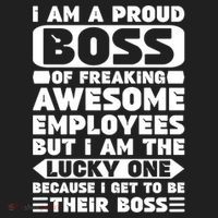 I Am A Proud Boss Of Freaking Awesome Employees Funny Gift Beanie thumb 2