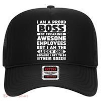 I Am A Proud Boss Of Freaking Awesome Employees Funny Gift Hat thumb 0