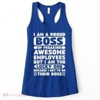 I Am A Proud Boss Of Freaking Awesome Employees Funny Gift Women's Tank Top thumb 0