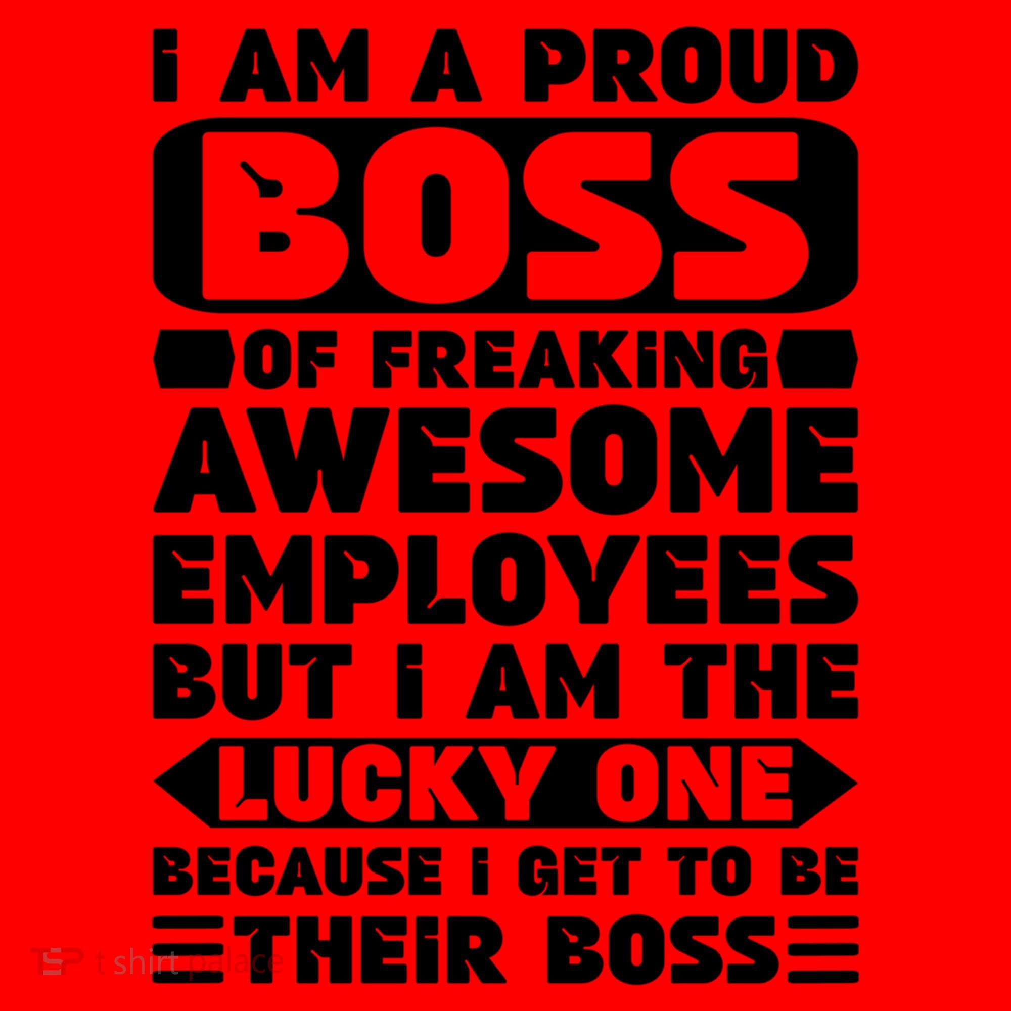 I Am A Proud Boss Of Freaking Awesome Employees Funny Gift Santa Hat