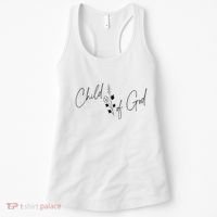 I Am A Child Of God John 31 Christian Cross Bible Psalm Women's Tank Top thumb 0