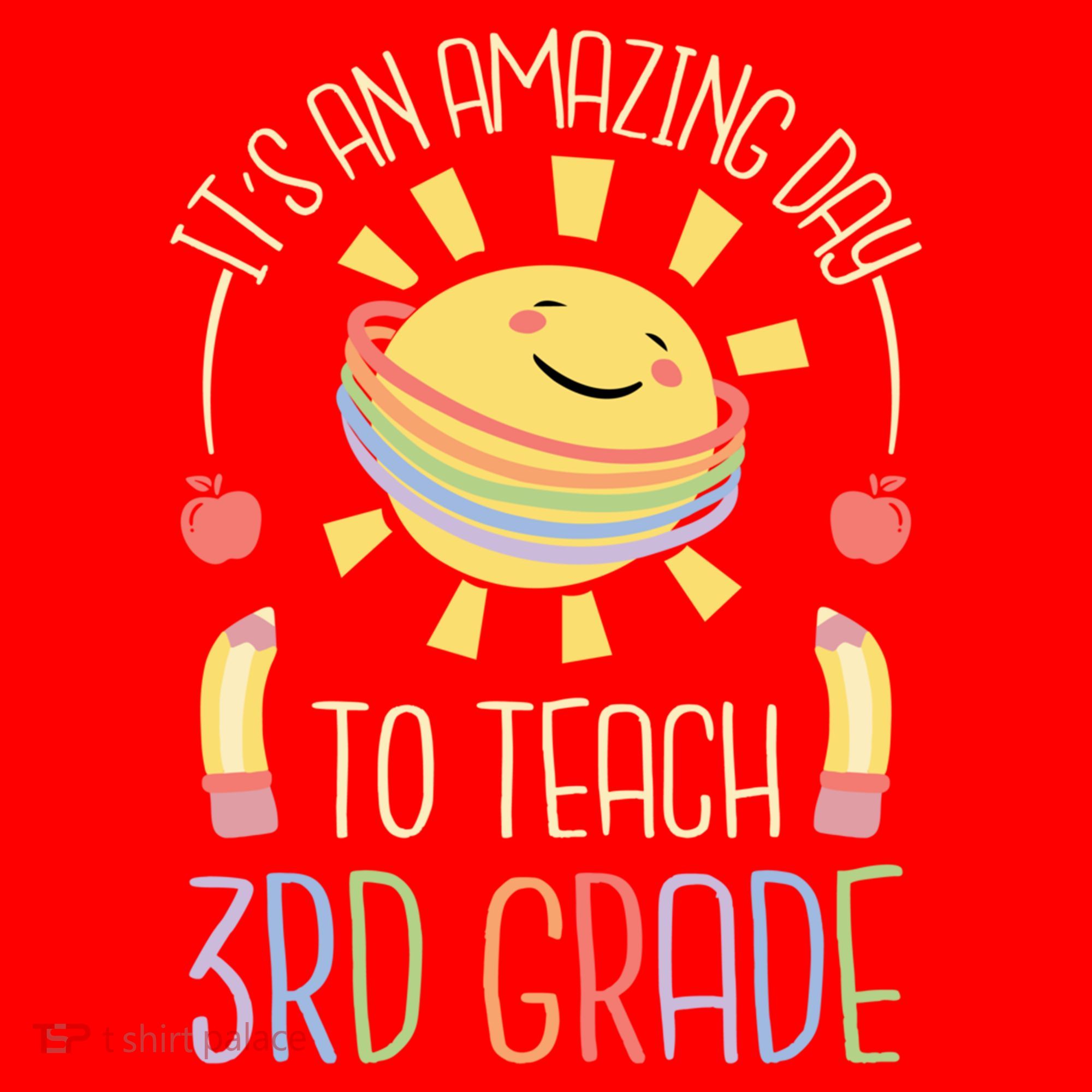 Its An Amazing Day To Teach 3Rd Grade Third Grade Teacher Gift Santa Hat