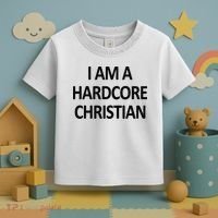 I Am A Hardcore Christian Funny Toddler T-Shirt thumb 3