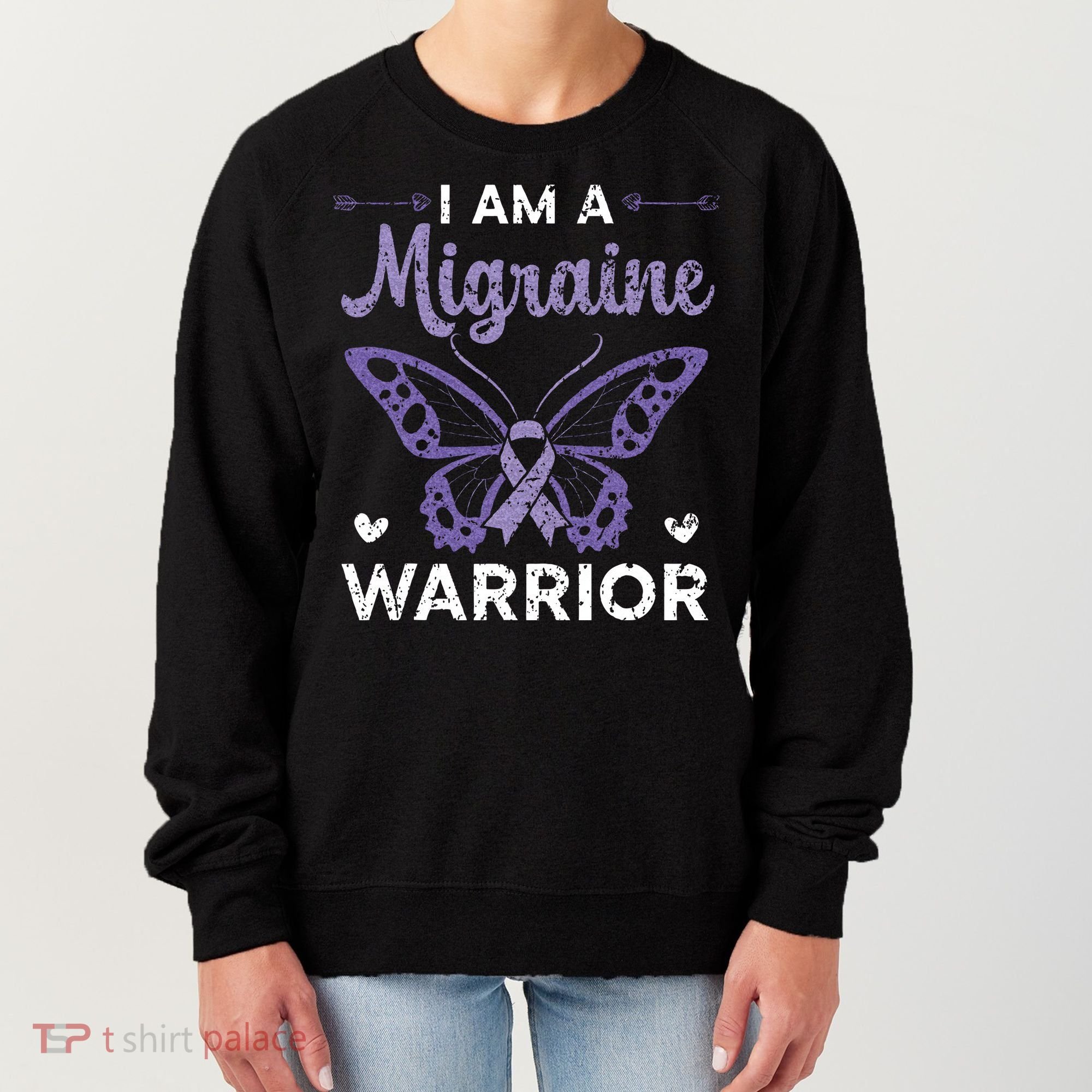 I Am A Migraine Warrior Headache Migraine Awareness Women's Sweatshirt