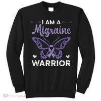 I Am A Migraine Warrior Headache Migraine Awareness Sweatshirt thumb 0