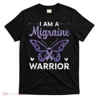 I Am A Migraine Warrior Headache Migraine Awareness T-Shirt thumb 0