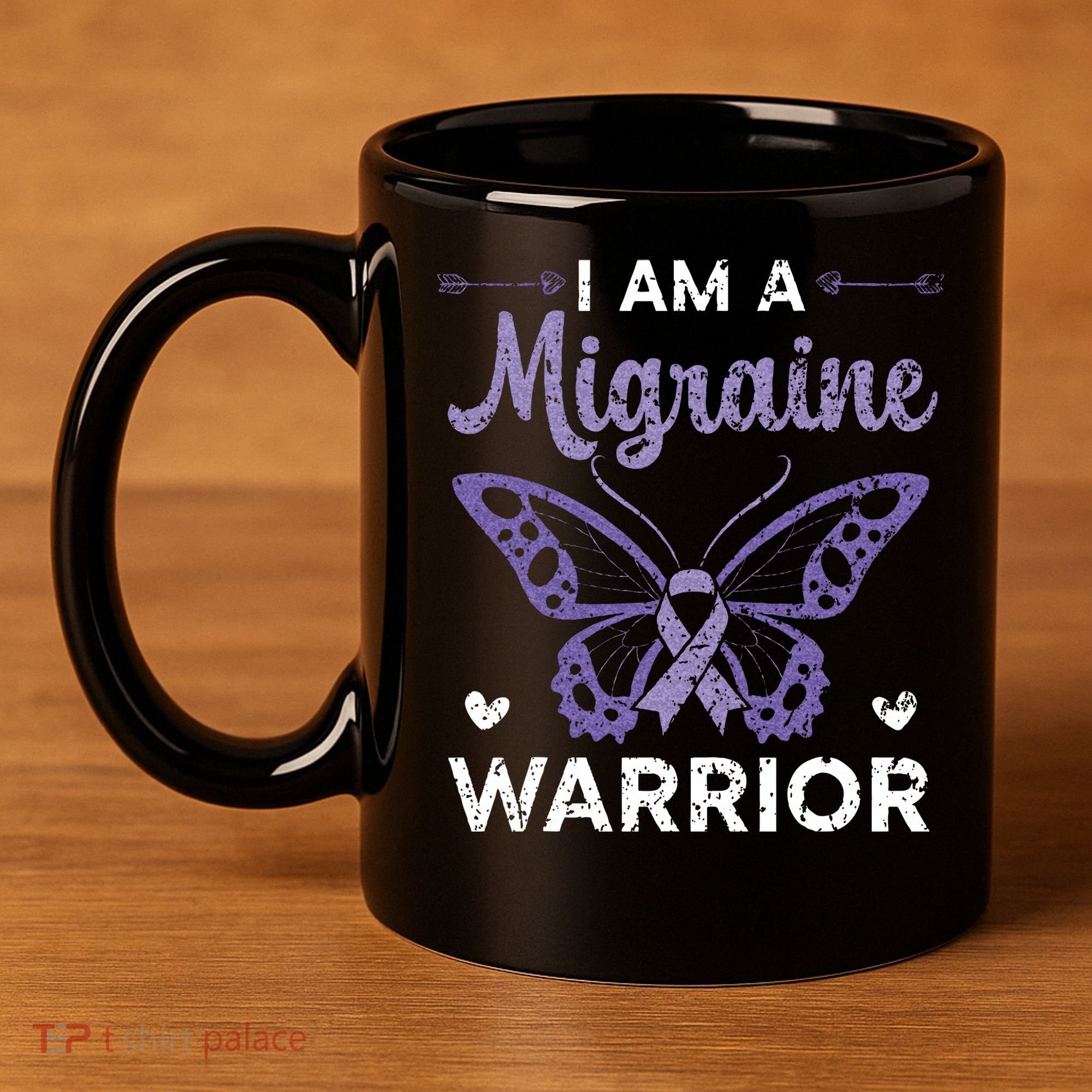 I Am A Migraine Warrior Headache Migraine Awareness 11oz C Handle Ceramic Mug