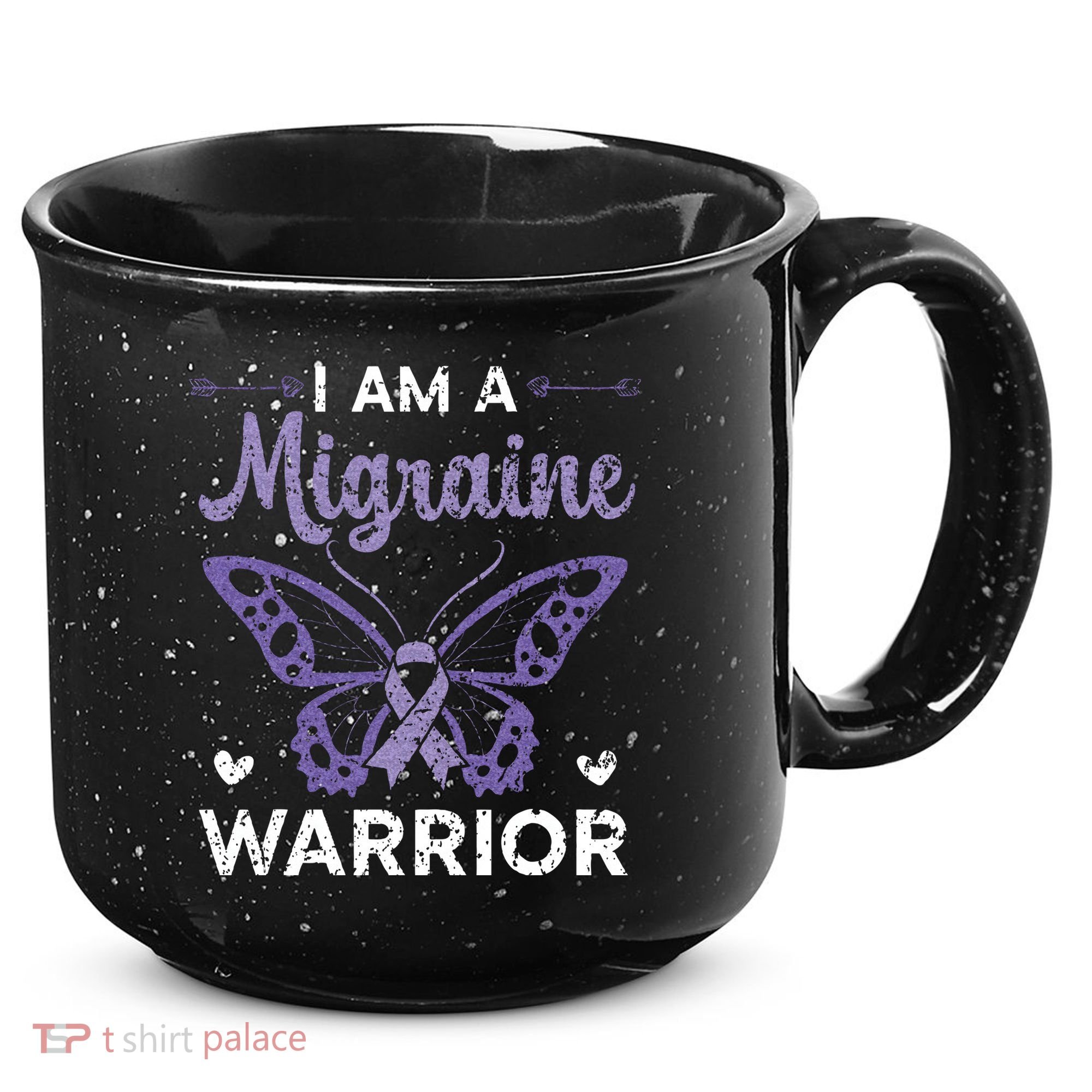 I Am A Migraine Warrior Headache Migraine Awareness 15oz Campfire Ceramic Mug