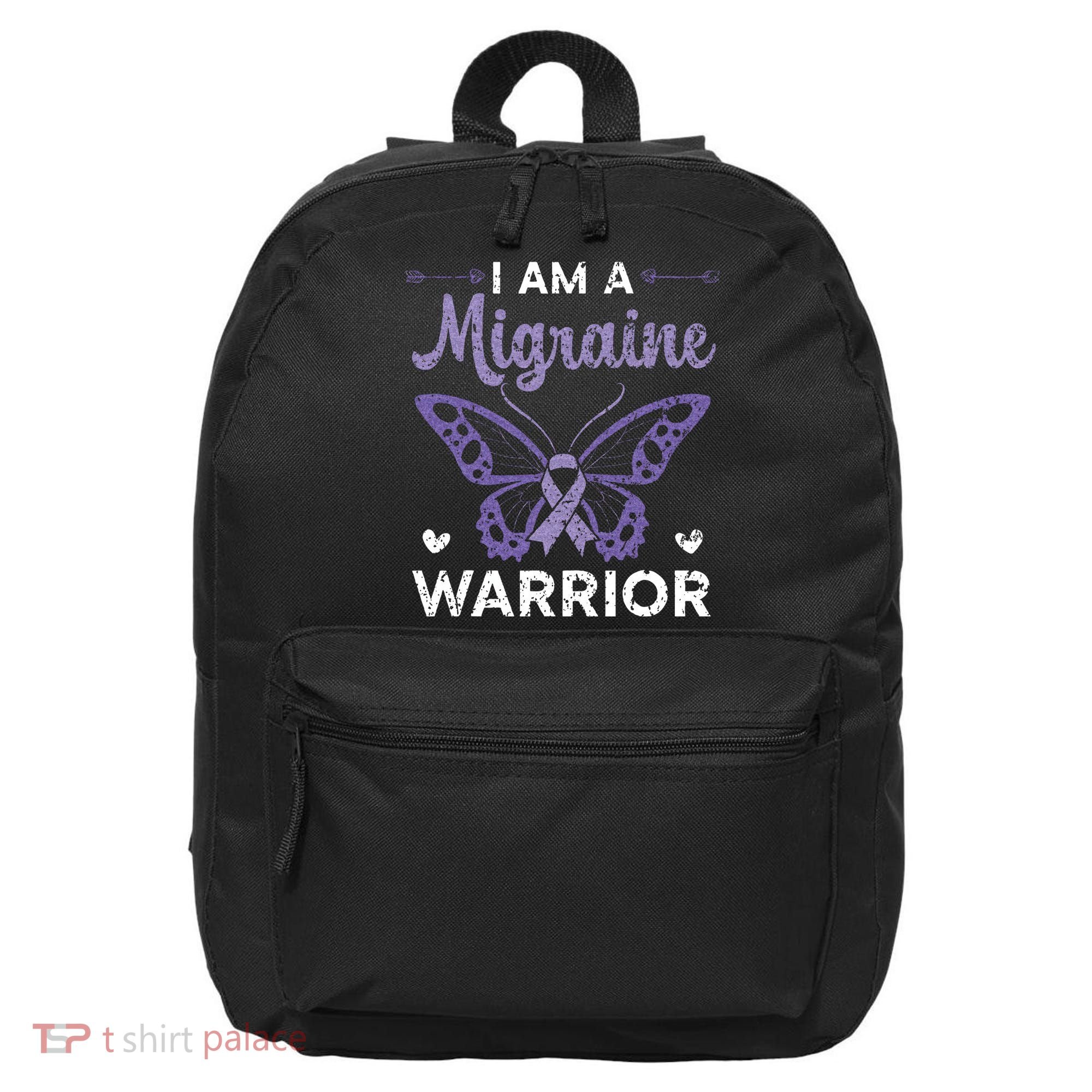 I Am A Migraine Warrior Headache Migraine Awareness 16 in Basic Backpack