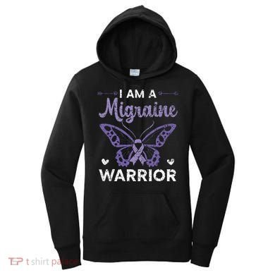 I Am A Migraine Warrior Headache Migraine Awareness Women's Hoodie