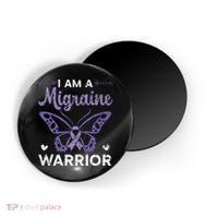 I Am A Migraine Warrior Headache Migraine Awareness Magnet thumb 0