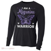 I Am A Migraine Warrior Headache Migraine Awareness Cooling Performance Long Sleeve Crew thumb 0